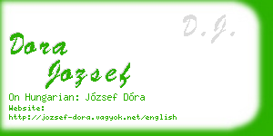 dora jozsef business card